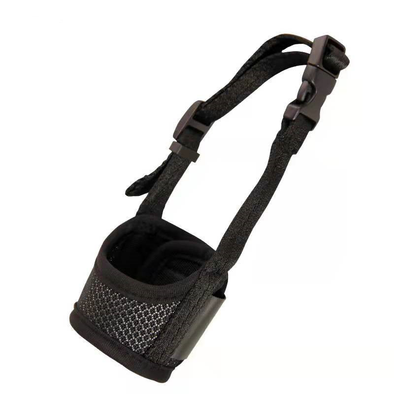 KFX-6924477 Dog Mouth Cover - Polyester Pet Muzzle in Black, Red, Green, Pink (XS-XXL)
