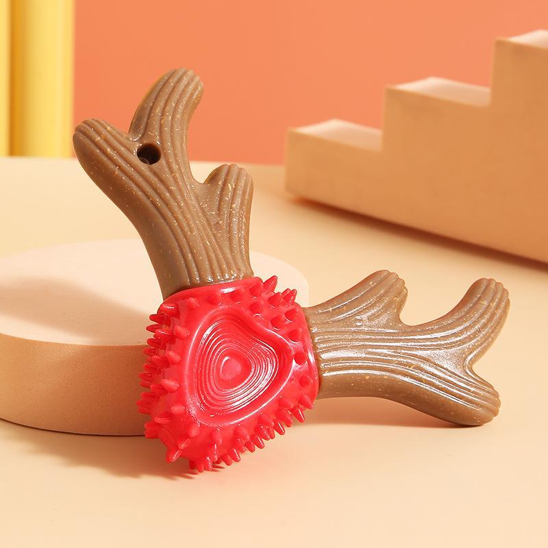 KFX-6925629 Durable Wooden Bite Toy for Dogs – Teeth Grinding Stick in Vibrant Colors