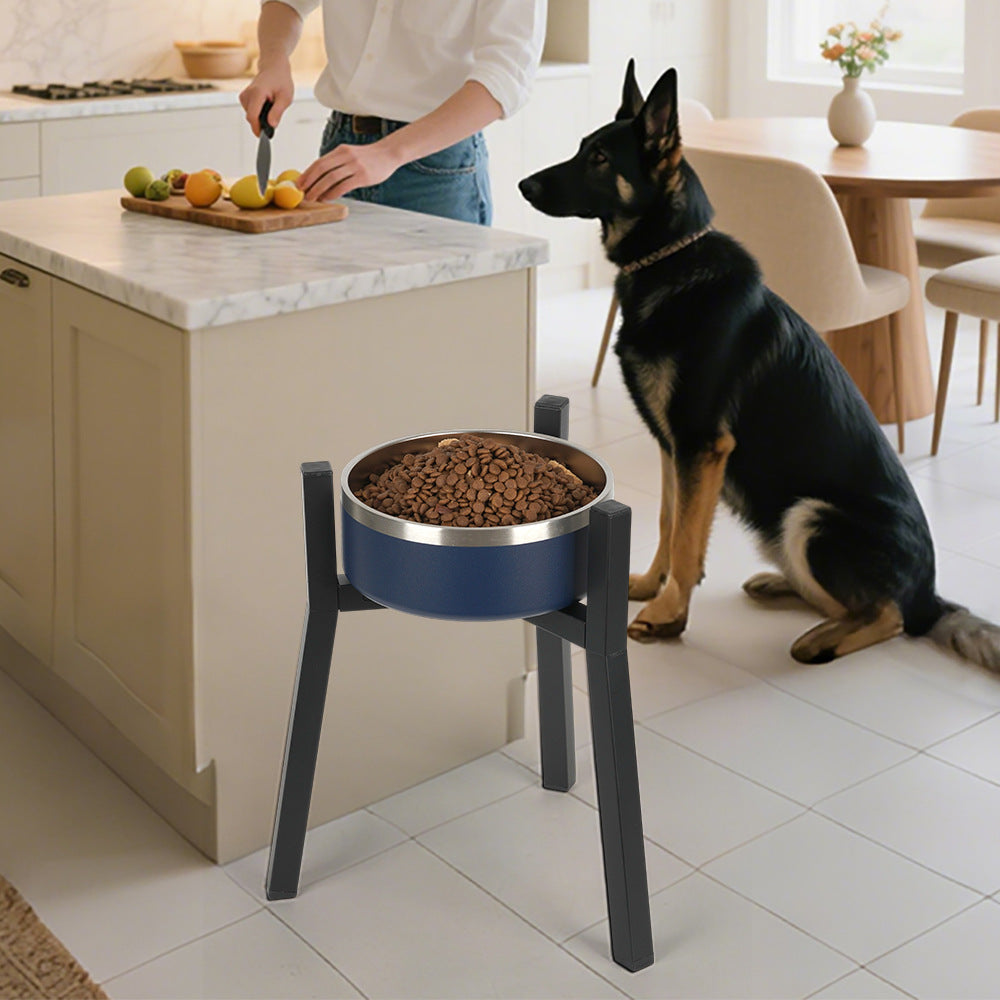 KFX-6926781 Adjustable Iron Dog Bowl with Round Tube Bracket