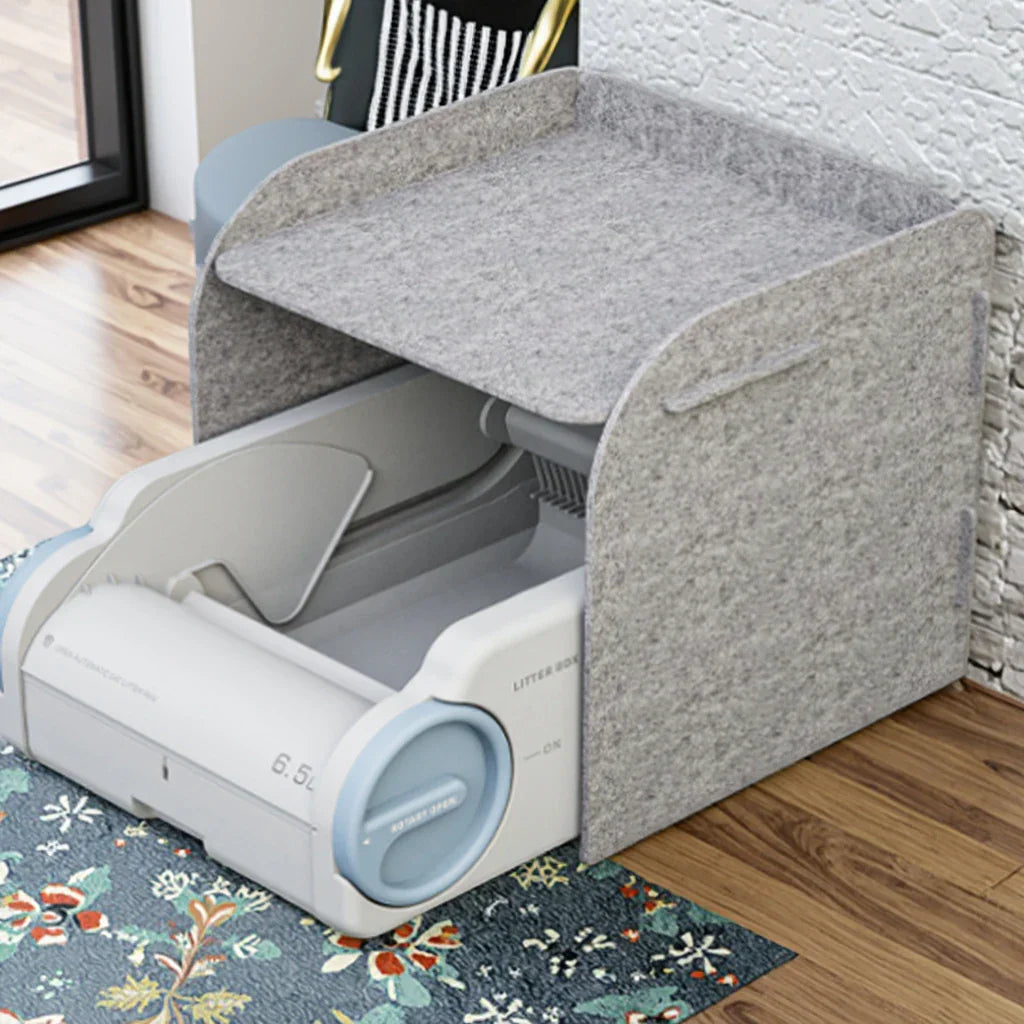 KFX-692819 Smart Self-Cleaning Cat Litter Box with Odor Control and APP Functionality, 10kg Capacity
