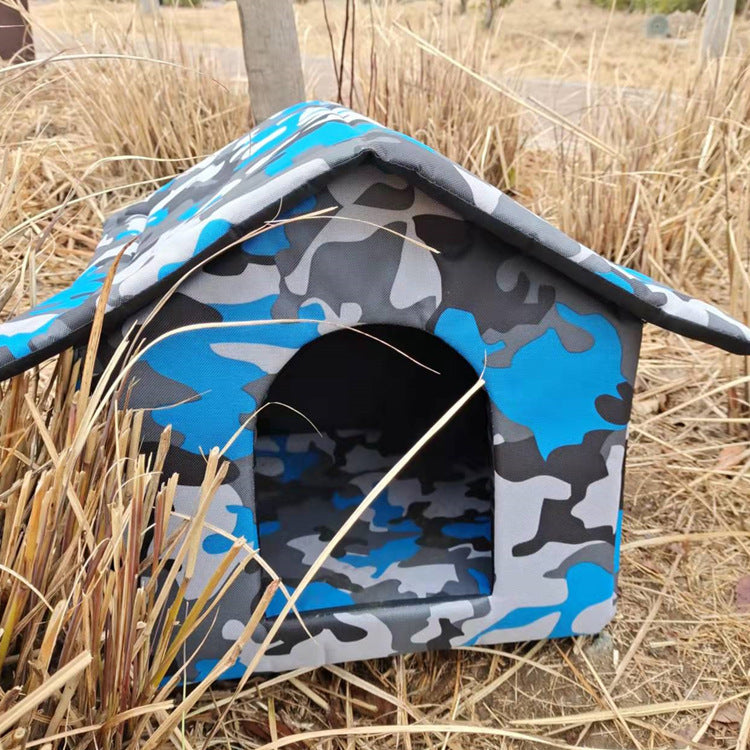 KFX-6930621 Outdoor Waterproof Pet Kennel in Multiple Camouflage Designs, Available in Sizes S, M, L