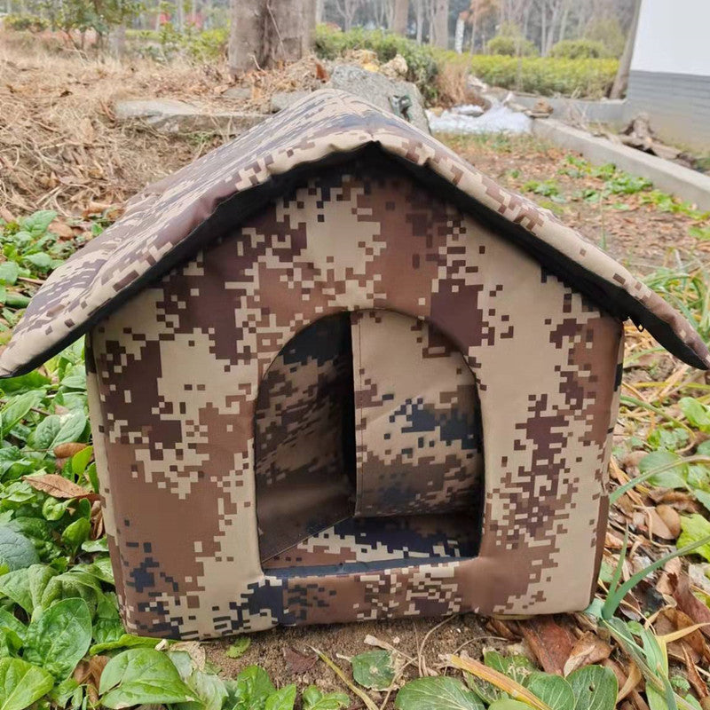 KFX-6930621 Outdoor Waterproof Pet Kennel in Multiple Camouflage Designs, Available in Sizes S, M, L