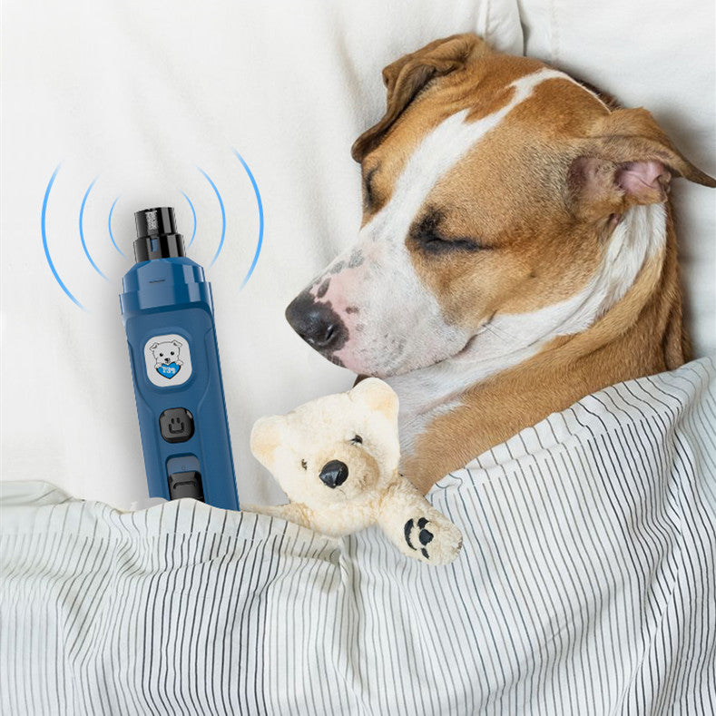 KFX-6934333 Pet Electric Nail Grinder - Rechargeable Nail File for Smooth and Safe Pet Nail Care
