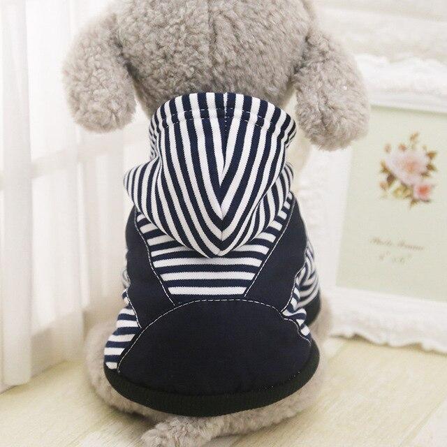 KFX-6934717 Casual Striped Cotton Vest for Pets in Various Sizes