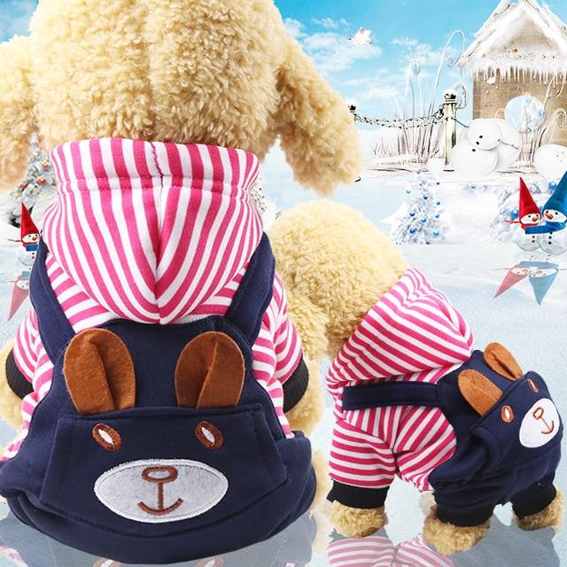 KFX-6934717 Casual Striped Cotton Vest for Pets in Various Sizes