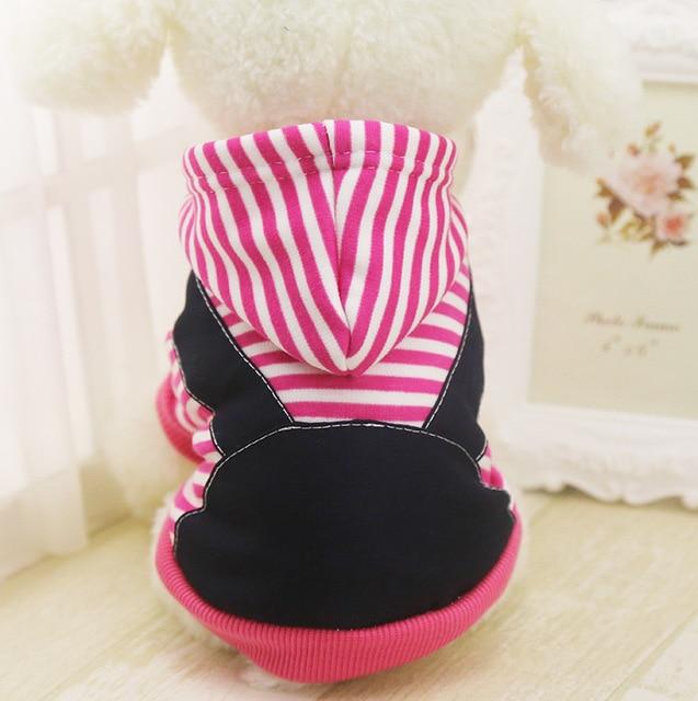 KFX-6934717 Casual Striped Cotton Vest for Pets in Various Sizes