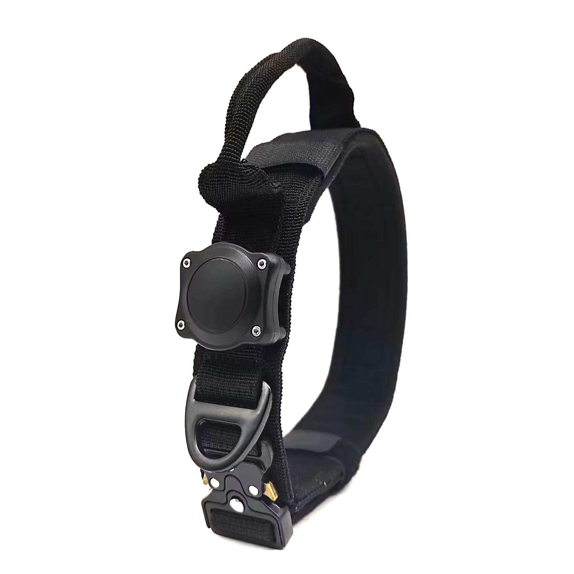 KFX-6938301 Tactical Waterproof Dog Collar with Positioning Ring in Black, Army Green, and Khaki