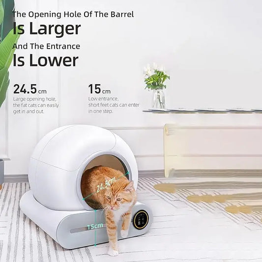 KFX-693971 Automatic Self-Cleaning Cat Litter Box with Large Capacity and Smart Features