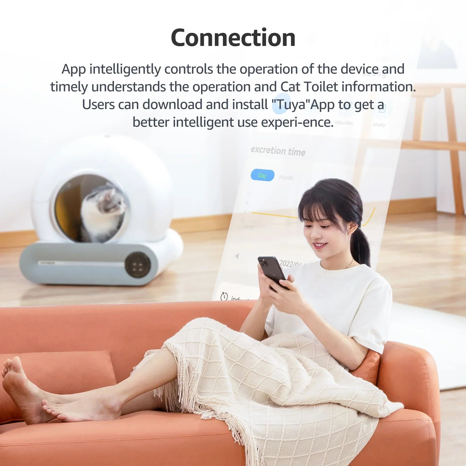 KFX-693971 Automatic Self-Cleaning Cat Litter Box with Large Capacity and Smart Features