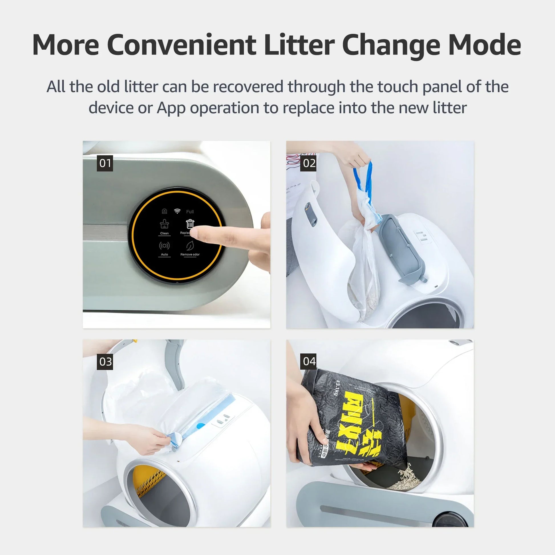 KFX-693971 Automatic Self-Cleaning Cat Litter Box with Large Capacity and Smart Features
