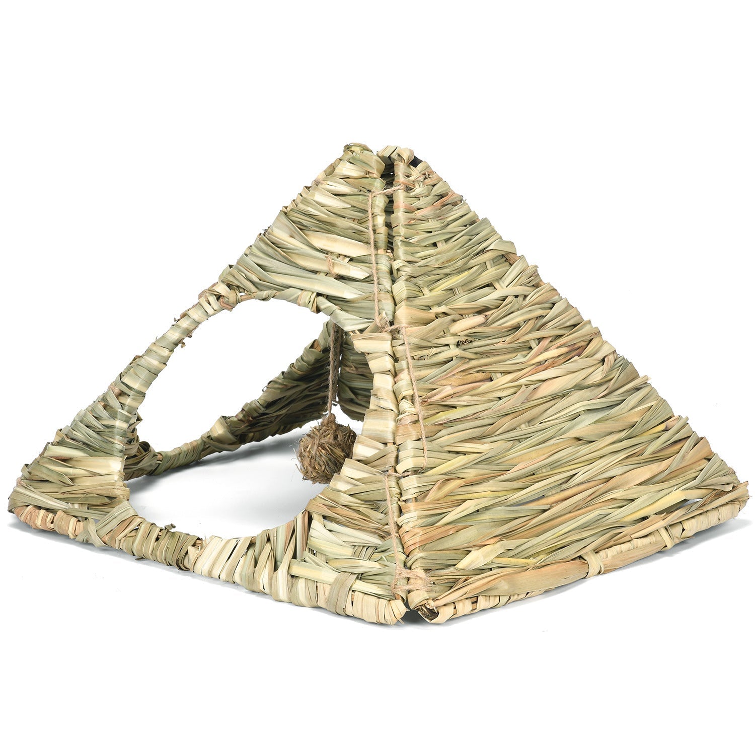 KFX-6941117 Pet Foldable Grass Hut for Small Animals - Ideal Nest for Rabbits, Hamsters, and Guinea Pigs