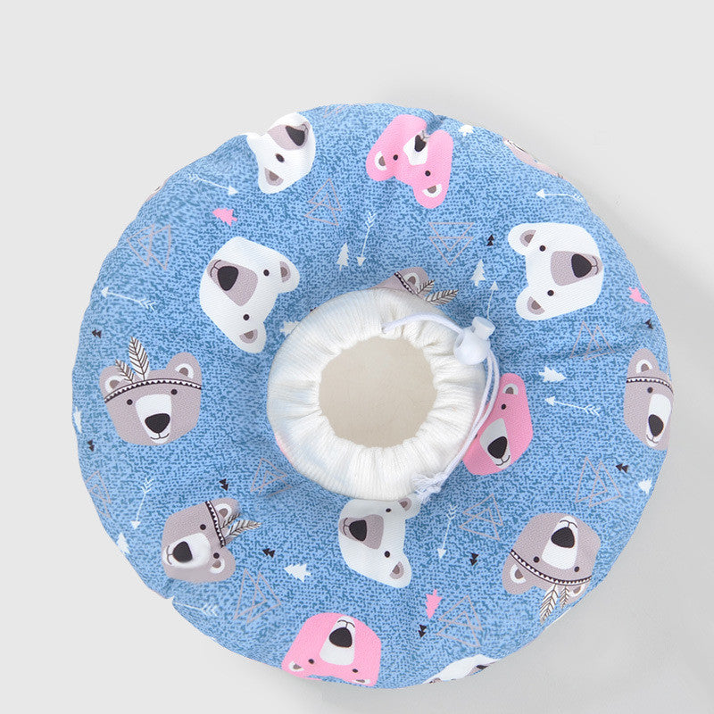 KFX-6944061 Cat Headgear Anti-Bite Ring Collar for Cats - Comfortable Cotton Fabric