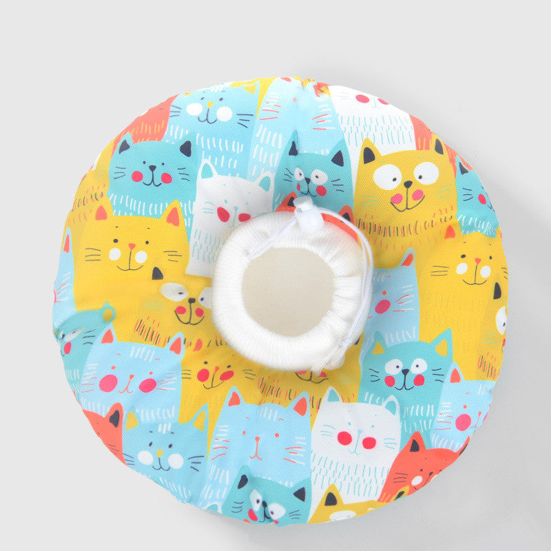 KFX-6944061 Cat Headgear Anti-Bite Ring Collar for Cats - Comfortable Cotton Fabric