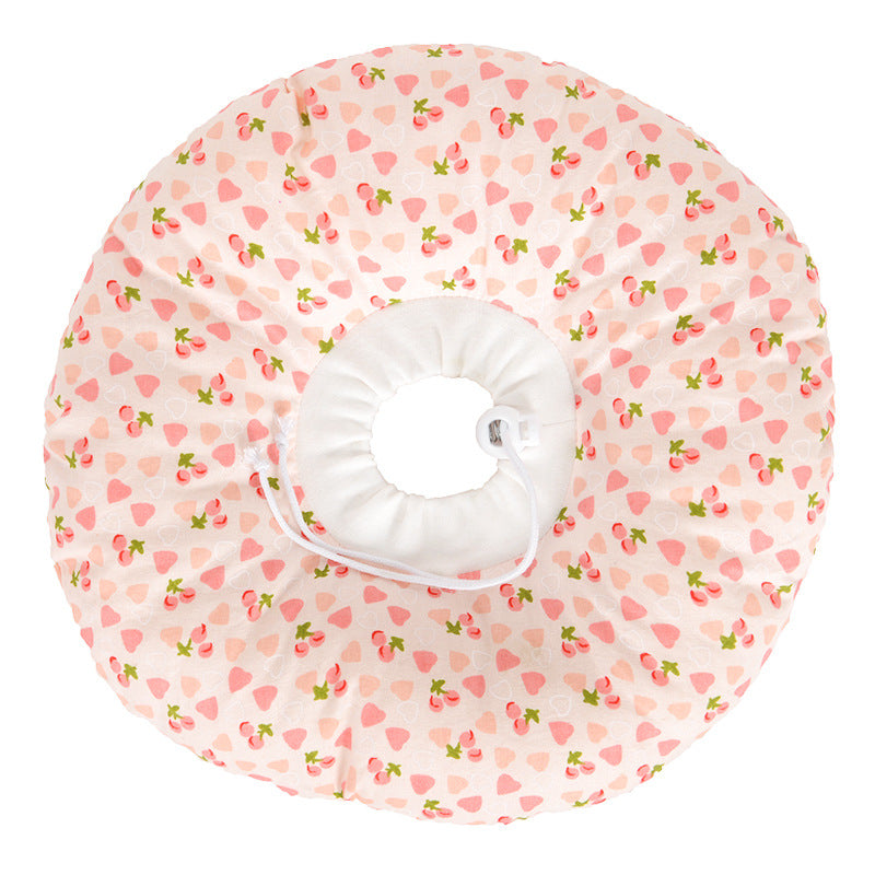 KFX-6944061 Cat Headgear Anti-Bite Ring Collar for Cats - Comfortable Cotton Fabric