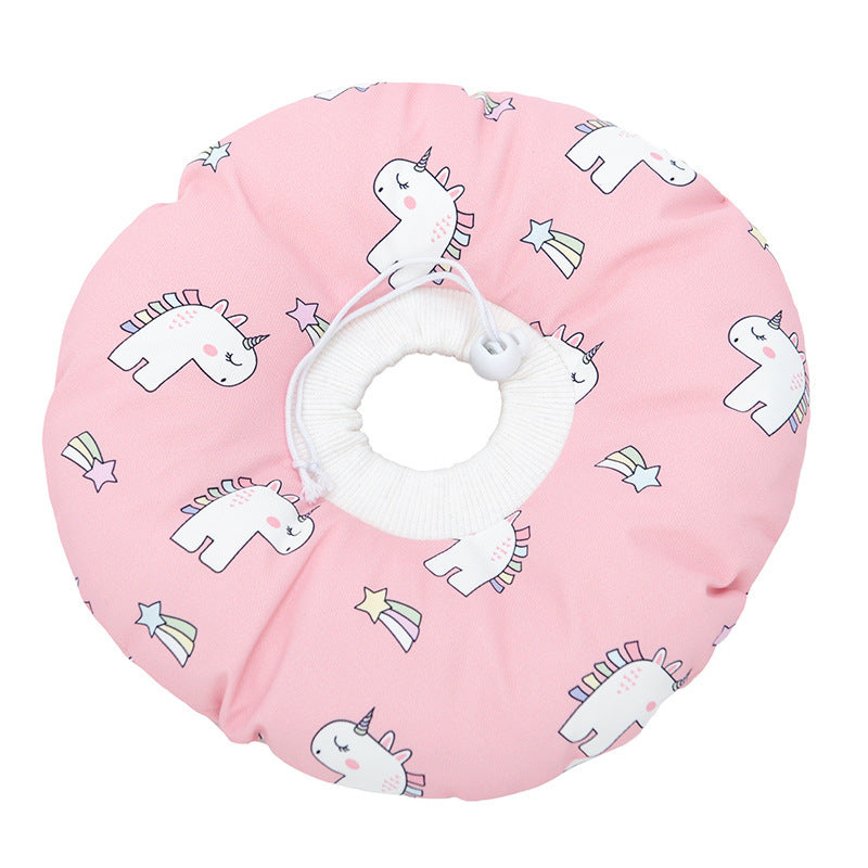 KFX-6944061 Cat Headgear Anti-Bite Ring Collar for Cats - Comfortable Cotton Fabric