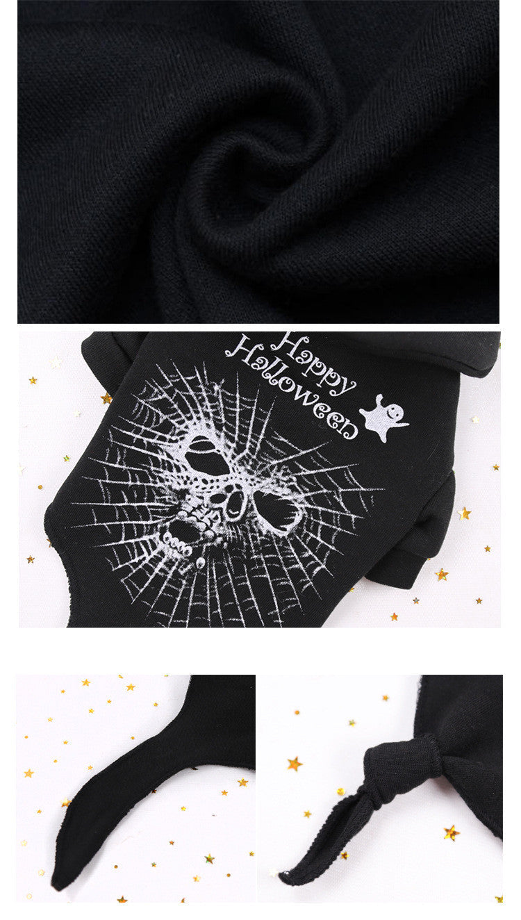 KFX-6946237 Cozy Black Fleece Dog Sweater for Halloween - Comfortable Fit, Sizes XS to XXL