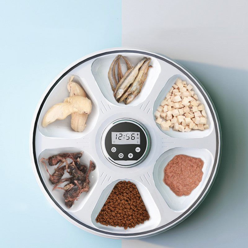 KFX-6948029 Timed and Quantitative Intelligent Cat Food Feeder with Self-Feeding Function