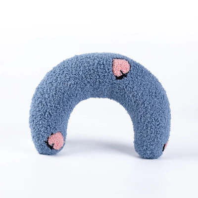 KFX-6948669 U-Shaped Cat and Dog Pillow for Cervical Spine Support, Plush Toy in Various Patterns