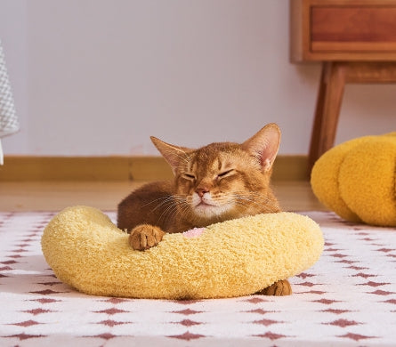 KFX-6948669 U-Shaped Cat and Dog Pillow for Cervical Spine Support, Plush Toy in Various Patterns