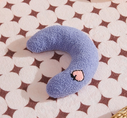 KFX-6948669 U-Shaped Cat and Dog Pillow for Cervical Spine Support, Plush Toy in Various Patterns