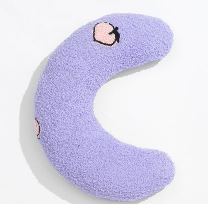 KFX-6948669 U-Shaped Cat and Dog Pillow for Cervical Spine Support, Plush Toy in Various Patterns