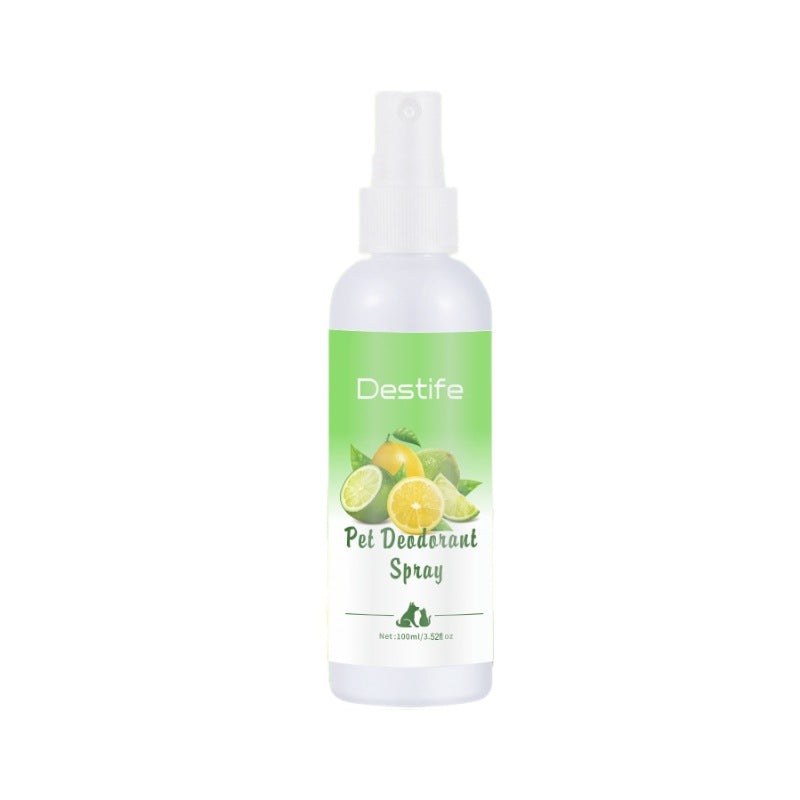 KFX-6949693 Pet Deodorizing Aromatherapy Spray for Cats and Dogs - 100ml Lemon Fragrance