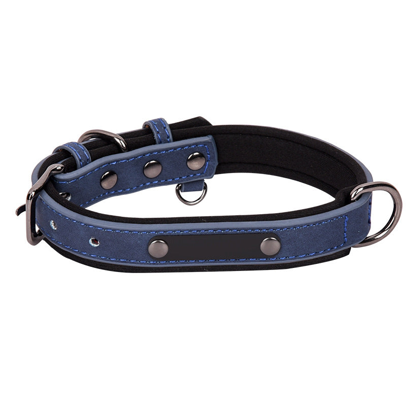 KFX-6949821 Engraved Anti-Lost Nameplate Dog Collar with Breathable Harness and Leash Options