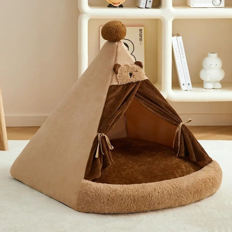 KFX-6951869 Cozy Closed Cat Villa for All Seasons – Perfect Pet House for Cats and Small Dogs