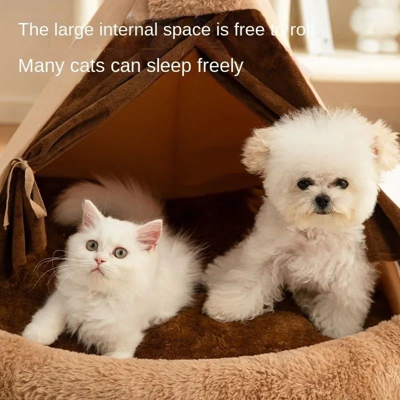 KFX-6951869 Cozy Closed Cat Villa for All Seasons – Perfect Pet House for Cats and Small Dogs