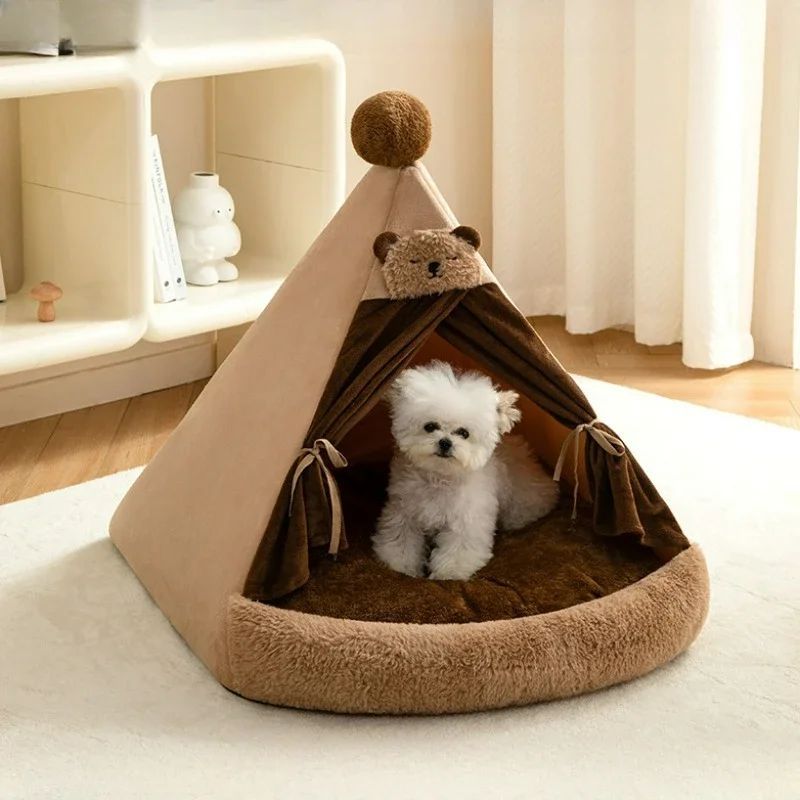 KFX-6951869 Cozy Closed Cat Villa for All Seasons – Perfect Pet House for Cats and Small Dogs
