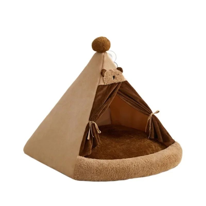 KFX-6951869 Cozy Closed Cat Villa for All Seasons – Perfect Pet House for Cats and Small Dogs
