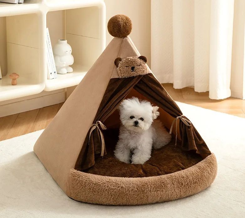 KFX-6951869 Cozy Closed Cat Villa for All Seasons – Perfect Pet House for Cats and Small Dogs