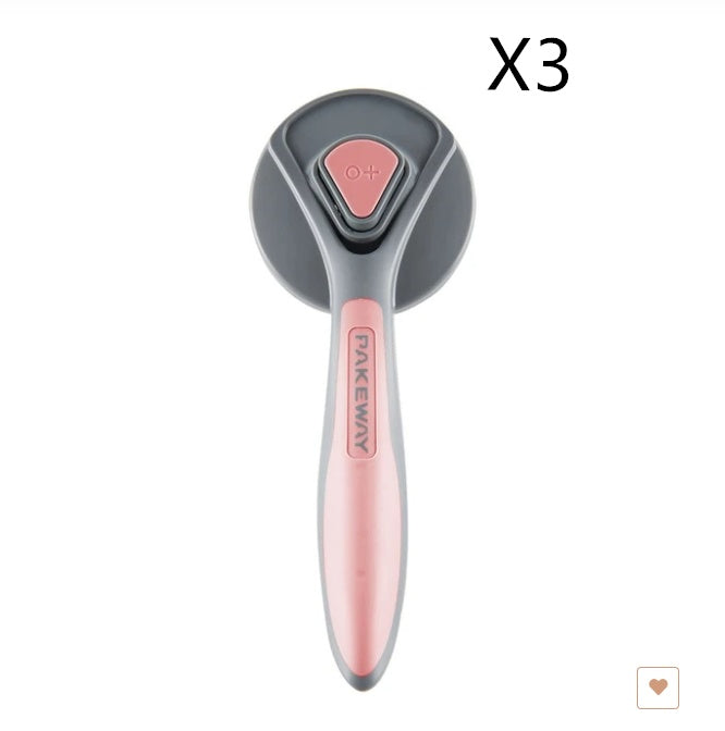 KFX-6953405 Self-Cleaning Pet Comb for Cats and Dogs - Gentle Massage & Easy Hair Removal