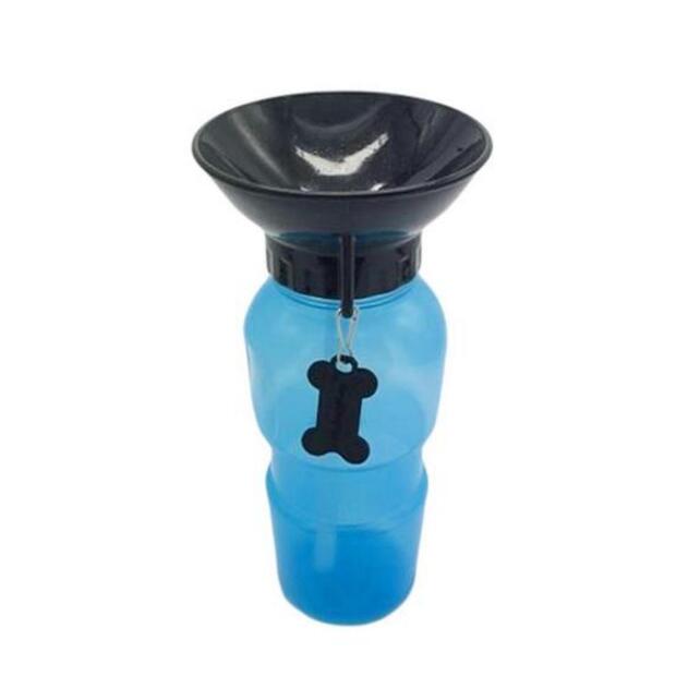 KFX-6953661 Portable Water Bottle for Dogs and Cats - Leak-Proof Outdoor Drinking Solution in Blue, Pink, and Brown