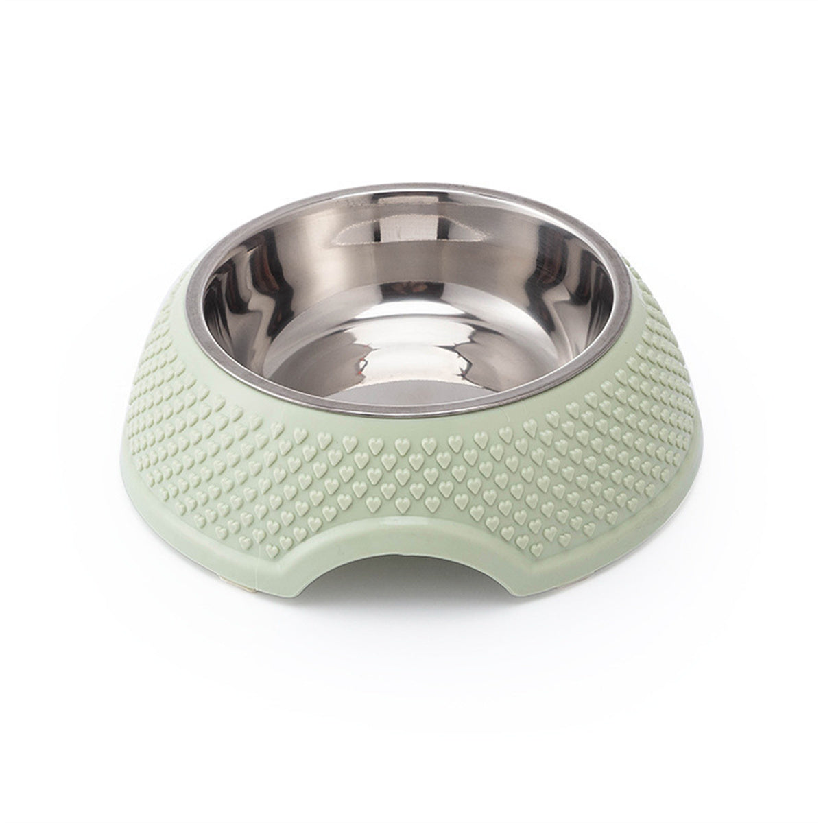 KFX-6955069 Stainless Steel Cat and Dog Bowl with Non-Slip Base for Food and Water - 19cm
