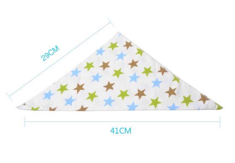 KFX-6955197 Adjustable Anti-Slobber Baby Towel - Soft Cloth, 41x29cm