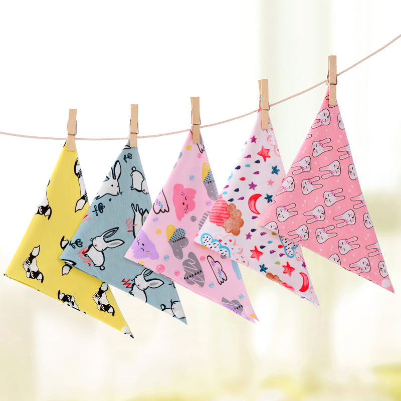 KFX-6955197 Adjustable Anti-Slobber Baby Towel - Soft Cloth, 41x29cm
