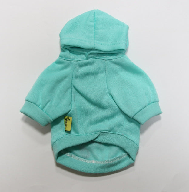 KFX-6955965 Cozy Fleece Teddy Vest for Small Dogs in Navy Blue and Mint Green