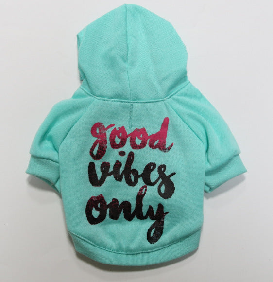 KFX-6955965 Cozy Fleece Teddy Vest for Small Dogs in Navy Blue and Mint Green