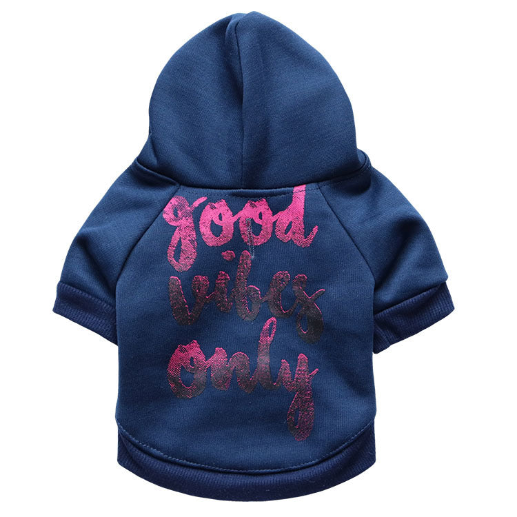 KFX-6955965 Cozy Fleece Teddy Vest for Small Dogs in Navy Blue and Mint Green