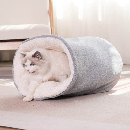 KFX-6957629 Cozy Winter Semi-Enclosed Cat Nest – Small & Large Sizes Available