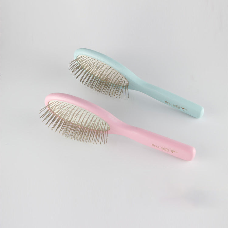 KFX-6959165 Long Haired Pet Grooming Comb - Solid Wood Handle with Stainless Steel Pins
