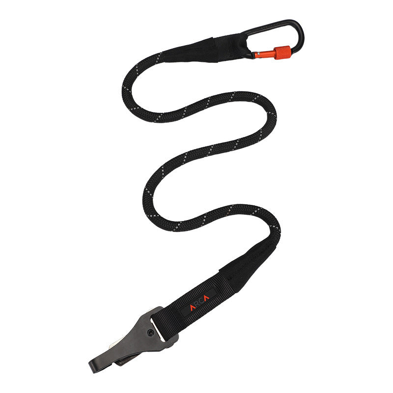 KFX-6963133 Reflective Polyester Round Rope Traction Leash for Dogs - Available in Orange, Pink, Black, Green
