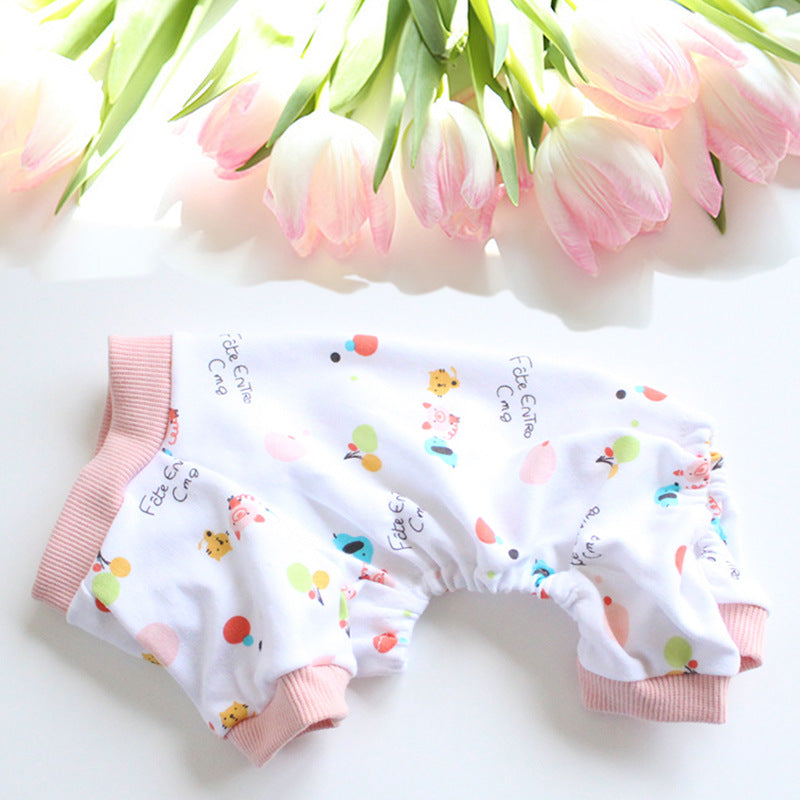 KFX-6963901 Colorful Cotton Four-Legged Pajamas for Dogs and Cats