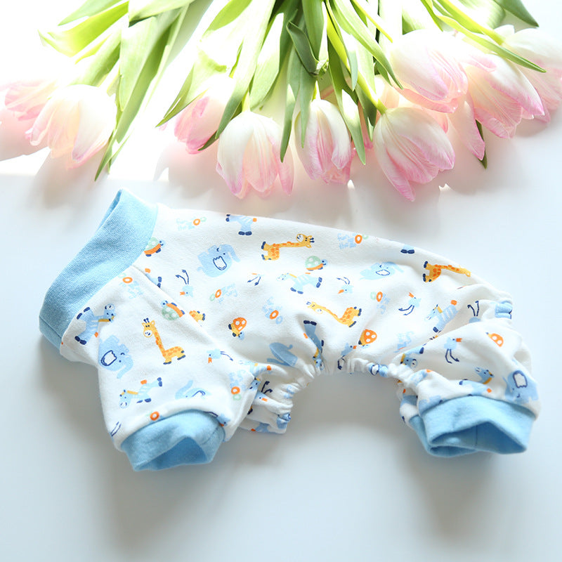 KFX-6963901 Colorful Cotton Four-Legged Pajamas for Dogs and Cats