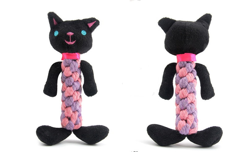 KFX-6964157 Plush Dog Molar Toy with Sound – Soft Cotton-Filled Animal Shapes