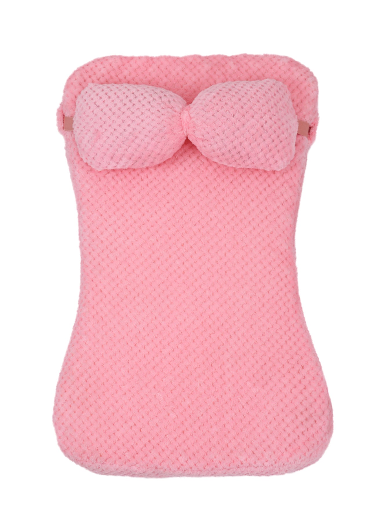 KFX-6965181 Calming Soft Plush Pet Bed Mat with Pillow for Dogs and Cats - Large Size