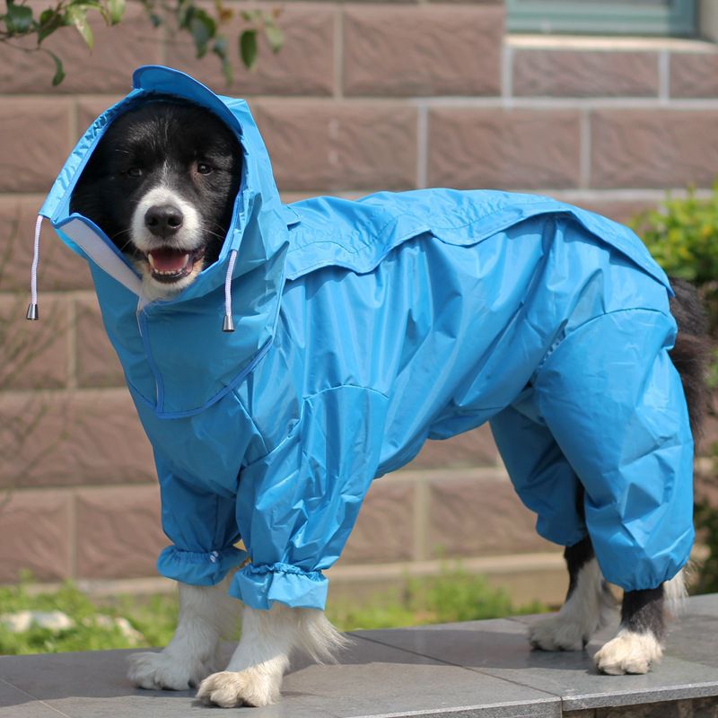 KFX-6967485 Waterproof Raincoat for Four-Legged Pets - Durable Plastic Material