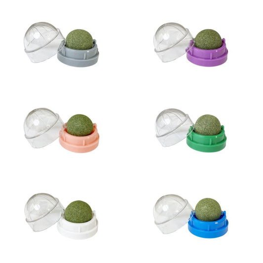 KFX-6972861 Rotating Catnip Ball for Cats - Molar Rod and Stress Relief Toy in Various Colors