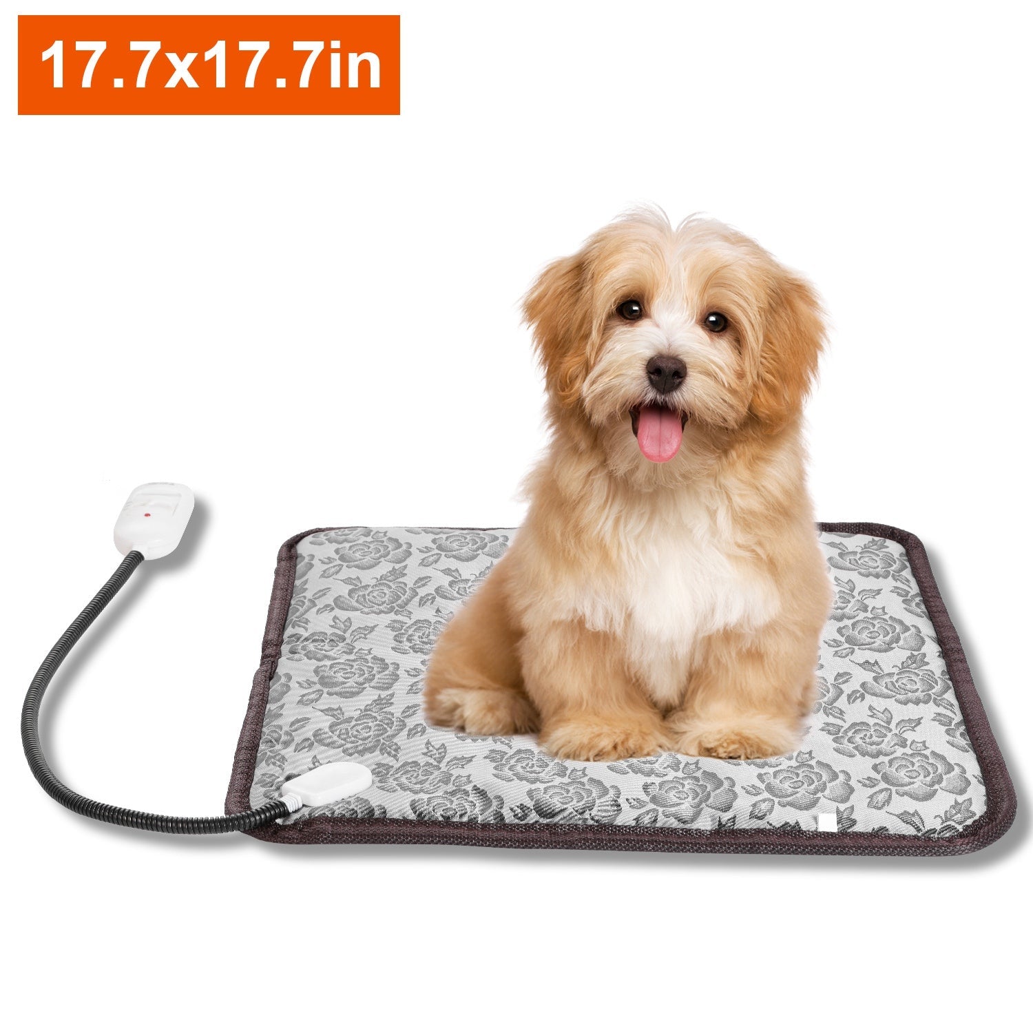 KFX-6976701 Pet Heating Pad for Dogs and Cats - Waterproof, Adjustable Temperature, Chew Resistant Cord, Rapid Heating